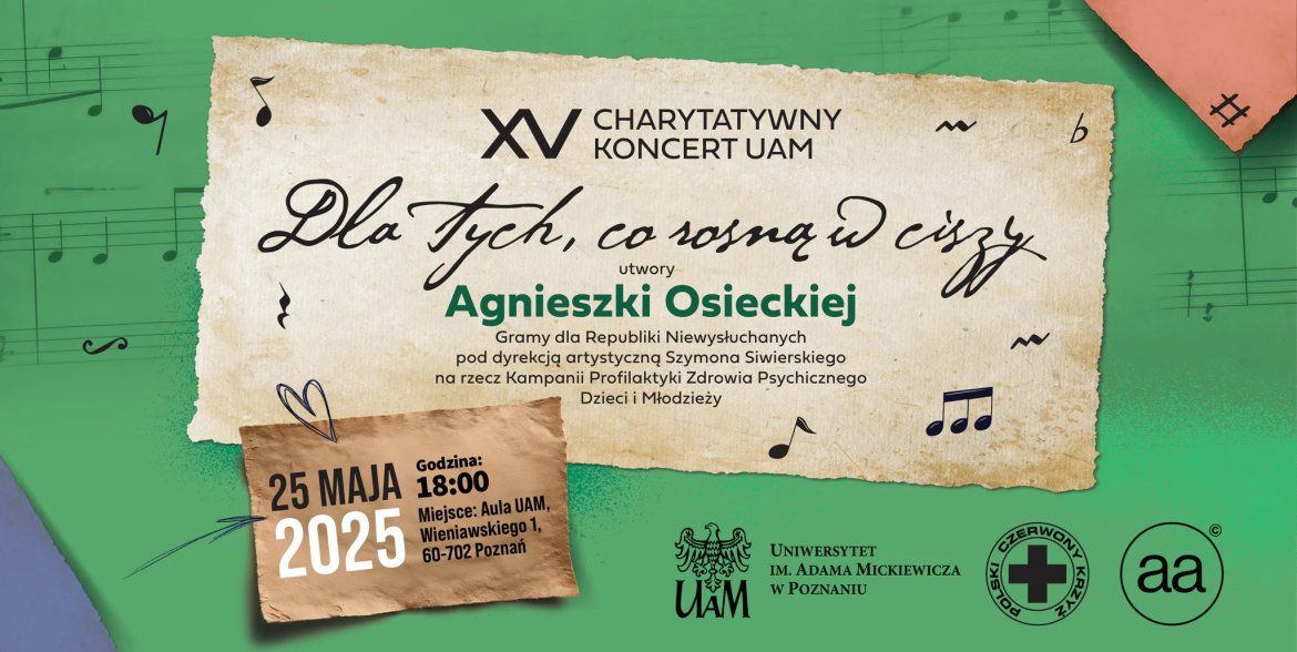 “Dla tych, co rosną w ciszy” - piętnasty Koncert Charytatywny UAM