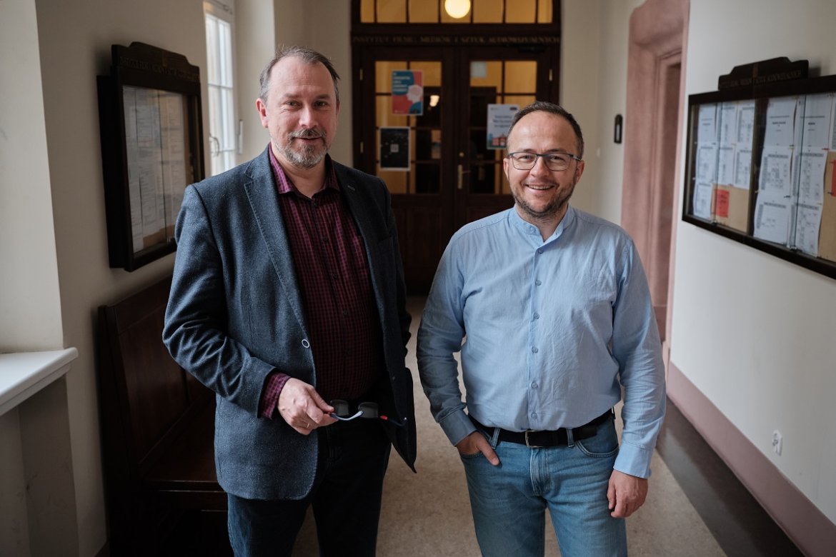 Prof. UAM Mikołaj Jazdon i prof. UAM Marek Kaźmierczak, fot. Władysław Gardasz
