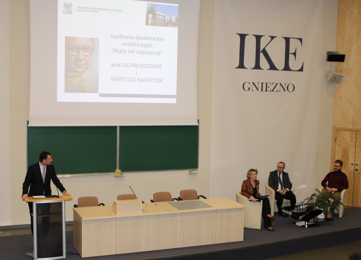 Spotkanie z Adamem Bodnarem w IKE UAM, fot. Karol Popiołek