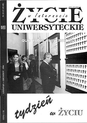 Życie Uniwersyteckie nr 11-12/1996