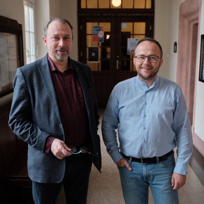 Prof. Mikołaj Jazdon i prof. Marek Kaźmierczak, fot. Władysław Gardasz