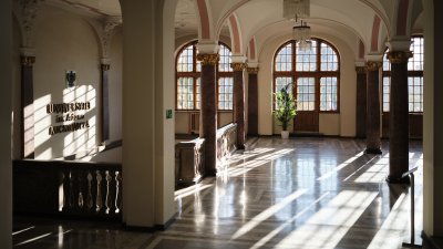Hol w Collegium Minus. fot. Władysław Gardasz