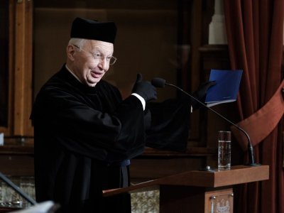 Prof. Jean Marie Lehn doktorem honoris causa UAM  Fot. Adrian Wykrota