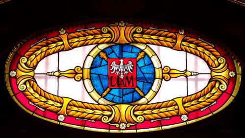 Witraż. Aula Lubrańskiego