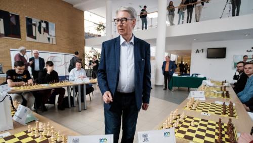 Symultana szachowa na WMiI, fot. Adrian Wykrota