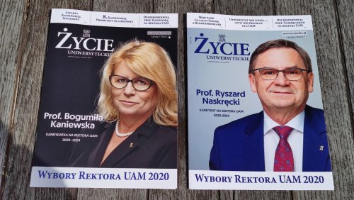 Kandydaci na rektora UAM fot. Adrian Wykrota