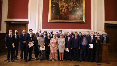 Nowi Dziekani UAM, fot. Przemysław Stanula, Biuro Prasowe