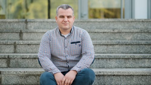 Dr Piotr Lupa jest zaangażowany w akcję mapowania klimatu i w projekt TeRRIFICA, fot. Adrian Wykrota