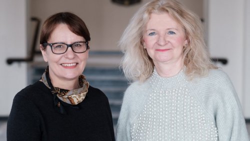 Dyrektor CSP Katarzyna Linke i prorektor prof. Katarzyna Dziubalska-Kołaczyk działają w zespole, który zajmuje się wdrażaniem zasad HR Excellence na Uniwersytecie, fot. Adrian Wykrota