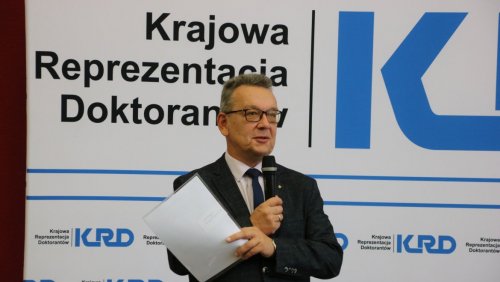Posiedzenie doktorantów otworzył Prorektor UAM prof. Przemysław Wojtaszek, fot. Przemysław Stanula