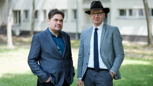 Prof. Marek Nowak i prof. Jakub Isański, fot. Adrian Wykrota