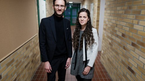 Na zdjęciu prof. Michał Kielichowski i Agnieszka Kruszwicka, fot. Adrian Wykrota