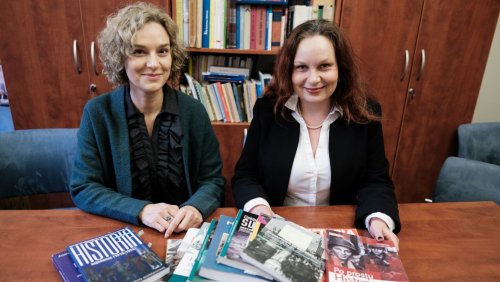 pProf. UAM Daria Hejwosz-Gromkowska i dr Dobrochna Hildebrandt-Wypych, fot. Adrian Wykrota