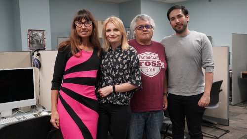 TAMIU’s Office of Public Relations, Marketing and Information Services. Od lewej: prof. Anna Cieślicka, dr Katarzyna Jankowiak, prof. Roberto Heredia, dr Omar Garcia