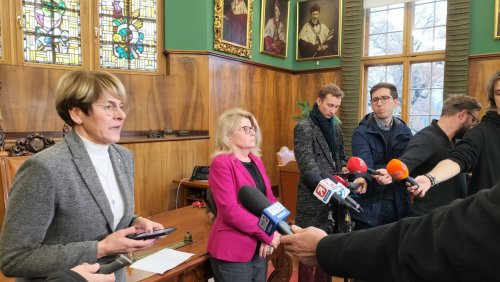 Spotkanie z dziennikarzami w Gabinecie Rektora UAM, fot. E. Konarzewska-Michalak