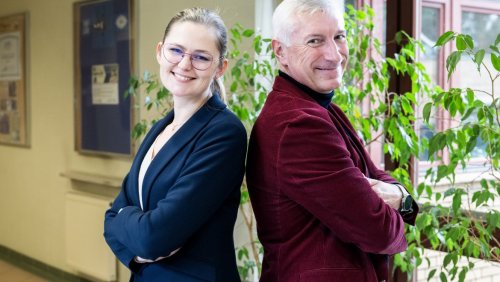 dr inż. Katarzyna Stefaniak i prof. UAM inż. Jędrzej Wierzbicki Fot. Łukasz Gdak