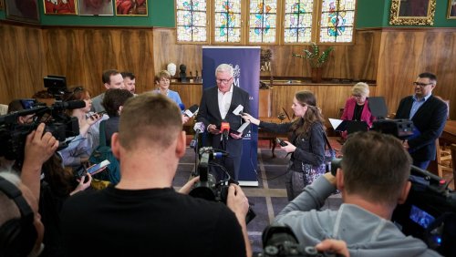 Marcin Świetlicki z Poznańską Nagrodą Literacką, fot. Władysław Gardasz