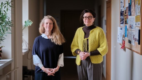 Prof. Lauréline Fontaine i prof. Anna Musiała, fot. Władysław Gardasz