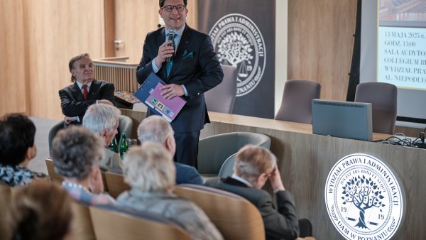 Spotkanie ze Sławomirem Pietrasem na WPiA, fot. Władysław Gardasz