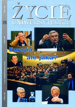  Życie Uniwersyteckie Nr 2/2003