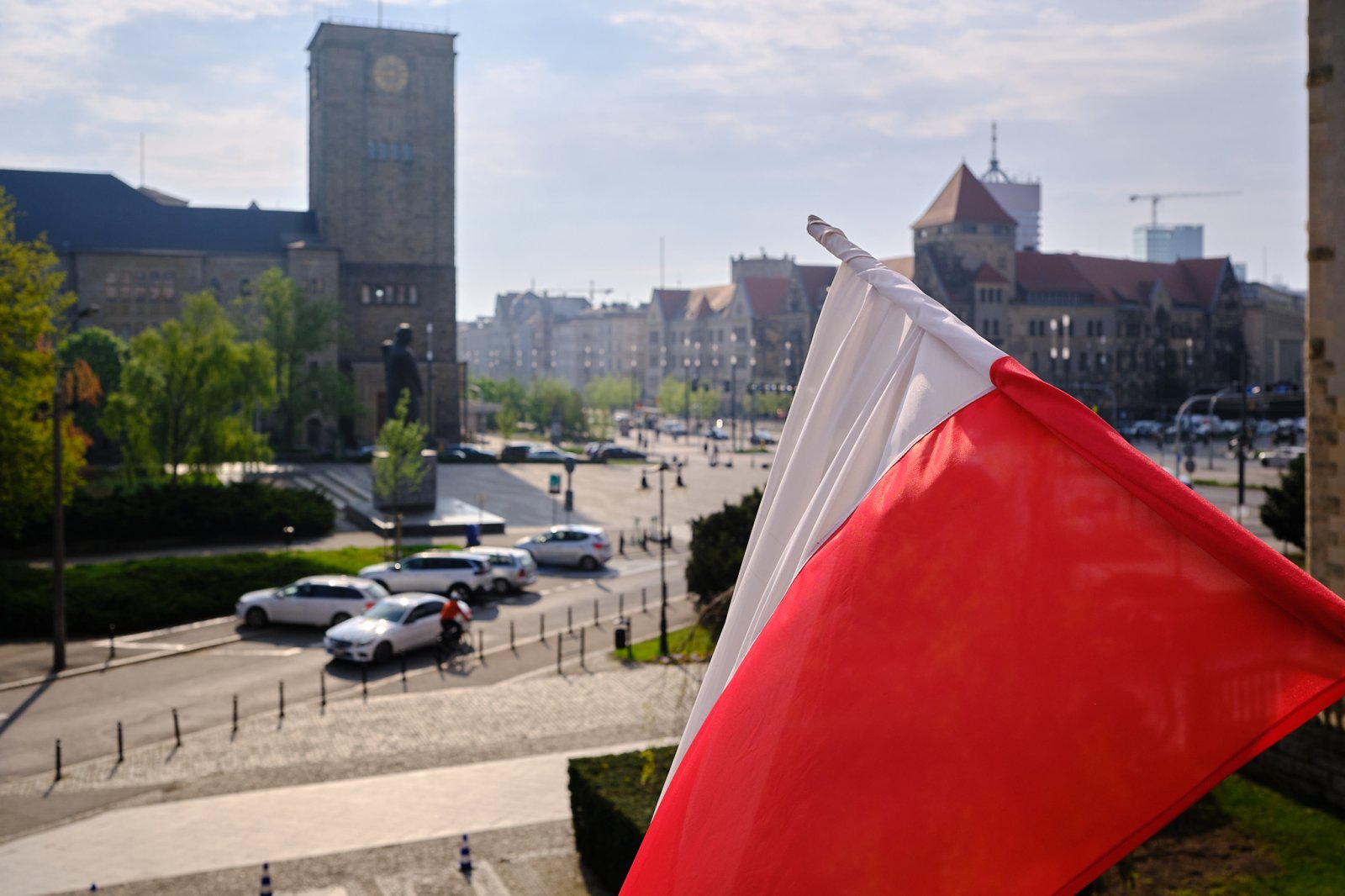 Widok z balkonu Collegium Minus na Zamek. fot. Władysław Gardasz