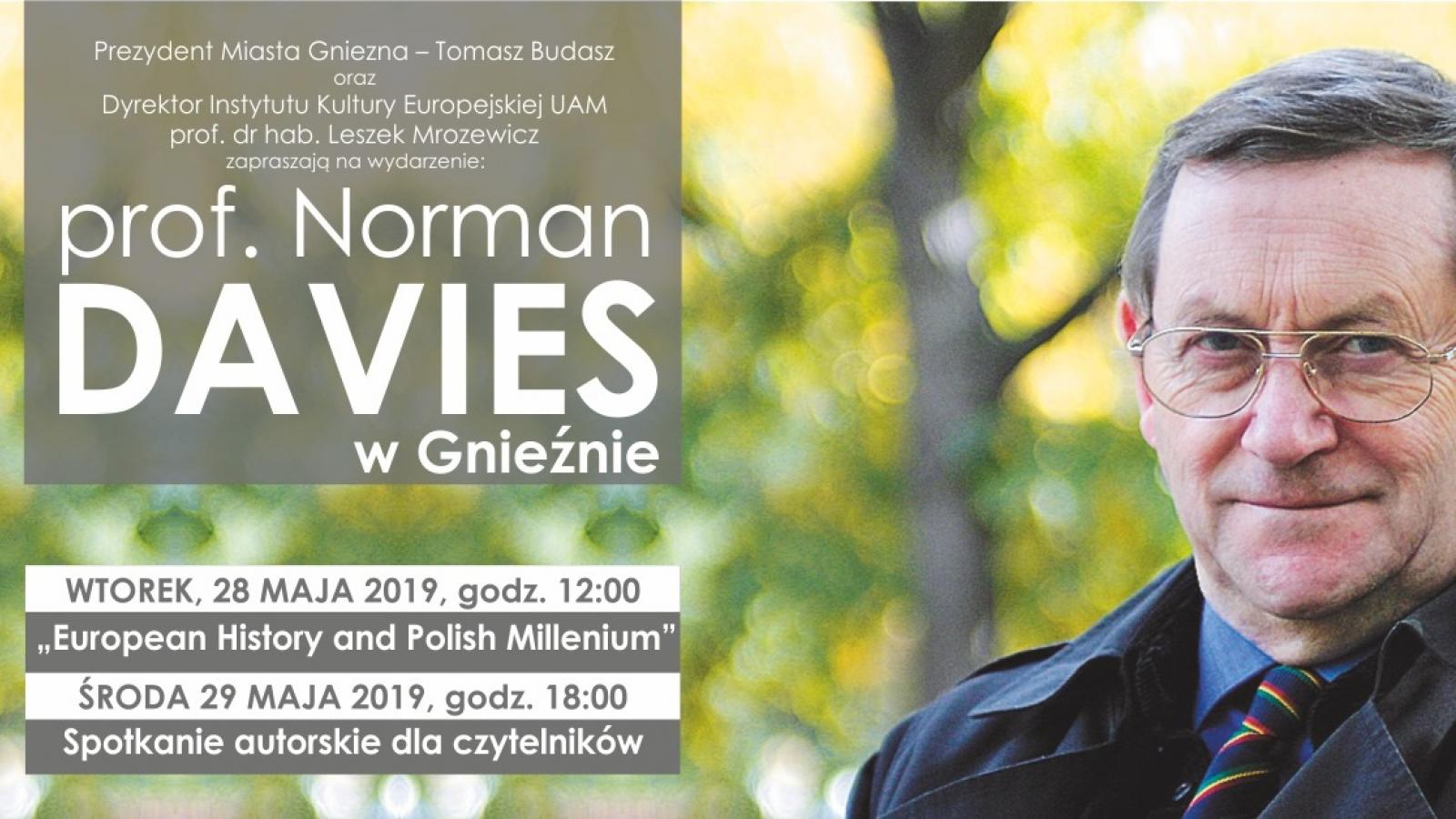 Brytyjsko-polski historyk Norman Davies zawita do Gniezna przy okazji promocji studiów Wiedzy o Polsce na prestiżowym Uniwersytecie Cambridge