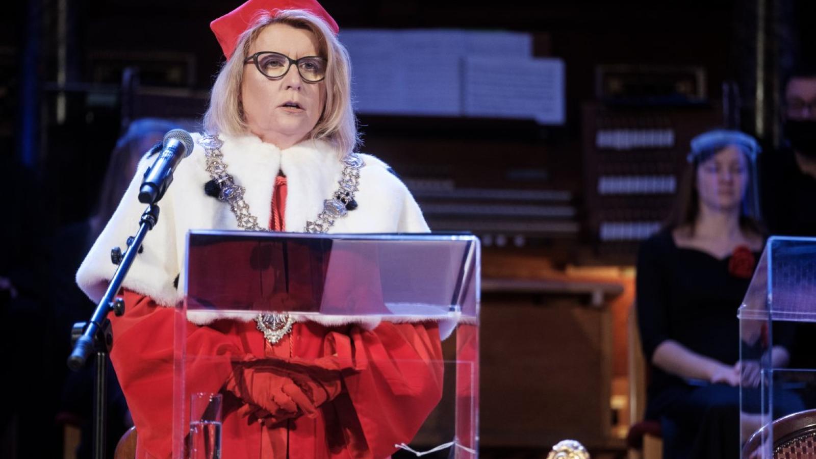 Rektor prof. Bogumiła Kaniewska, fot. Adrian Wykrota