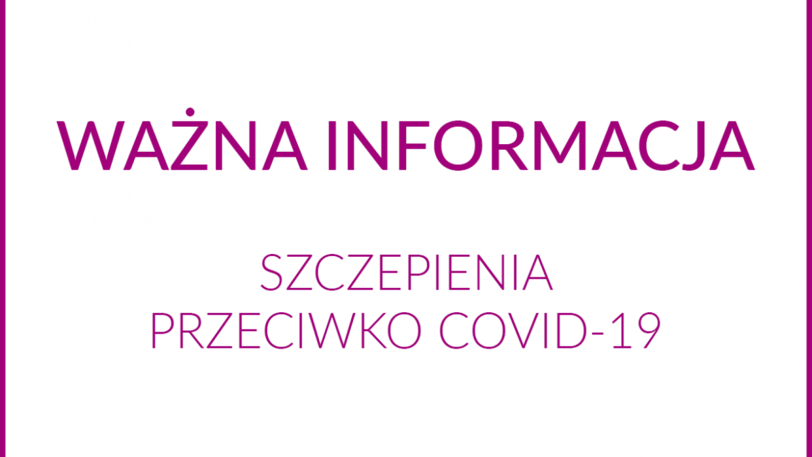Szczepienia przeciwko COVID-19