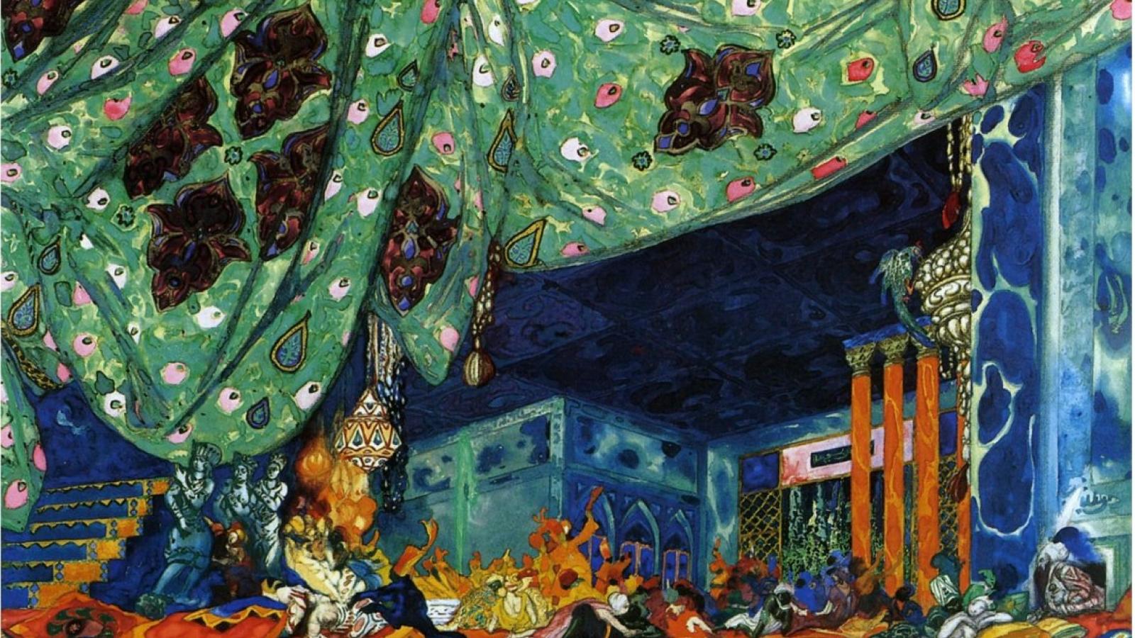 Ilustracja z pierwszego europejskiego przekładu &quot;Księgi tysiąca i jednej nocy&quot; autorstwa Antoine'a Gallanda