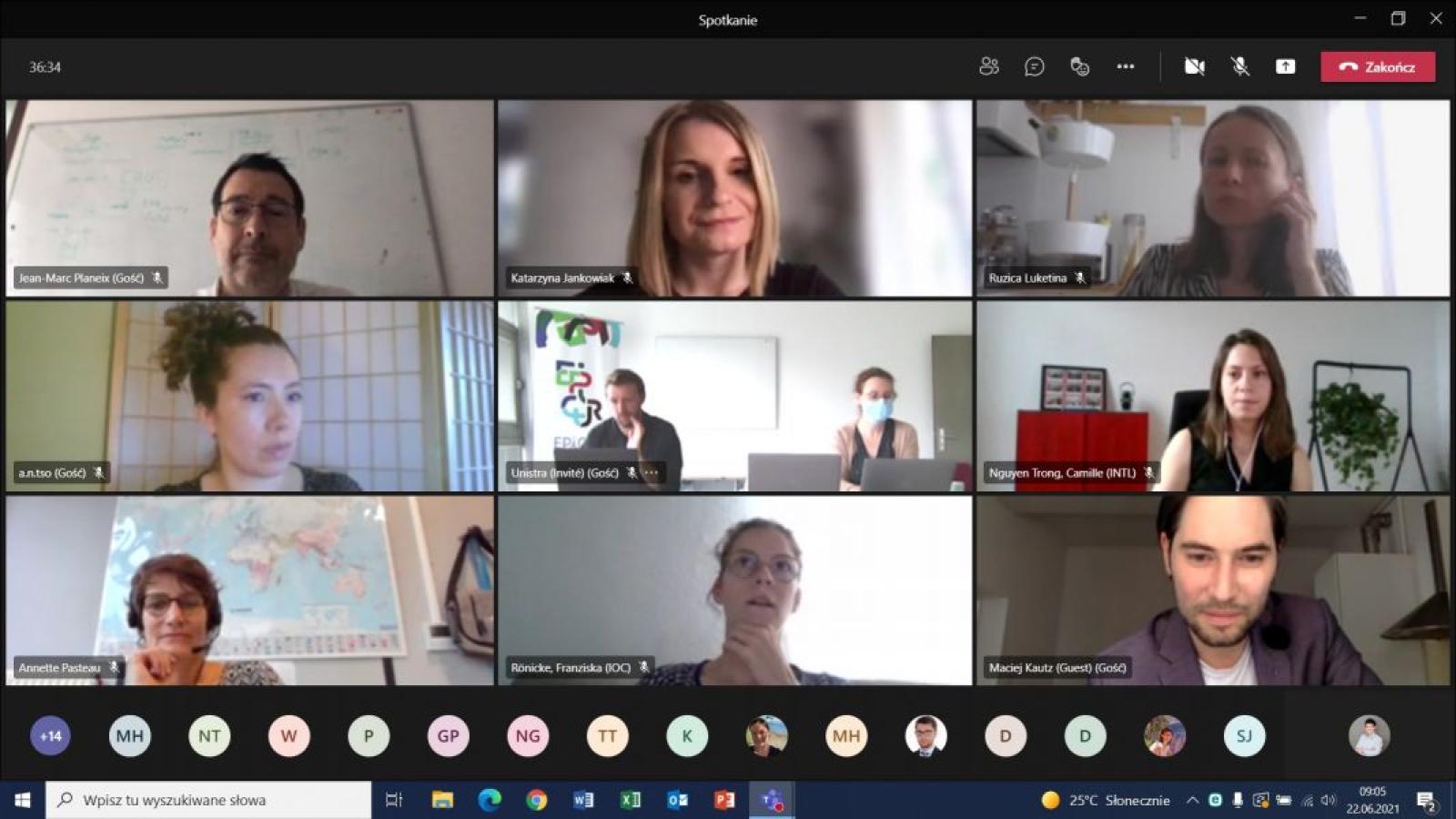 Screenshot ze spotkania