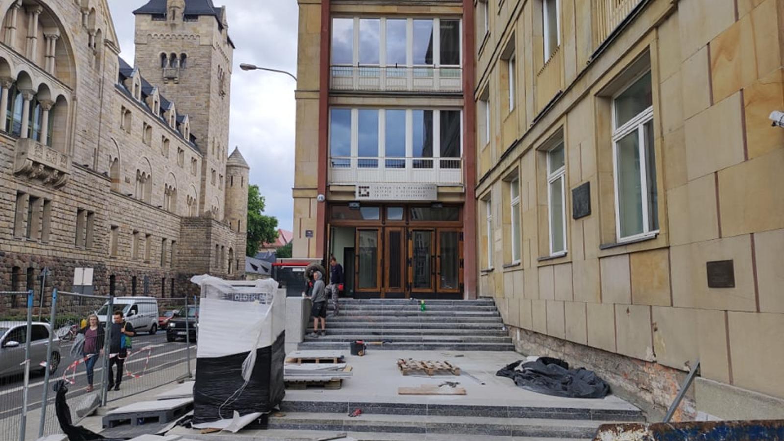 Remonty w Collegium Martineum, fot. Adrian Wykrota