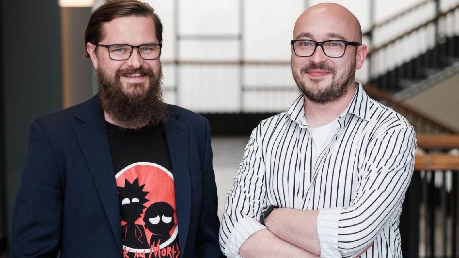 Dr Mateusz Frankiewicz i mgr Jakub Wojtczak będą promować historię i archeologię na Pyrkonie, fot. Adrian Wykrota