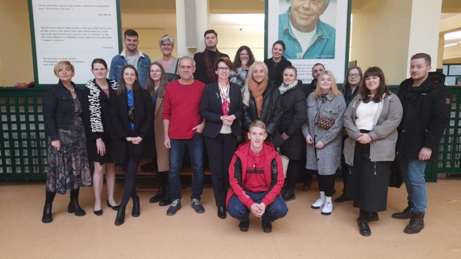 Studenci z Pilzna w Poznaniu Fot. Piotr Namiota