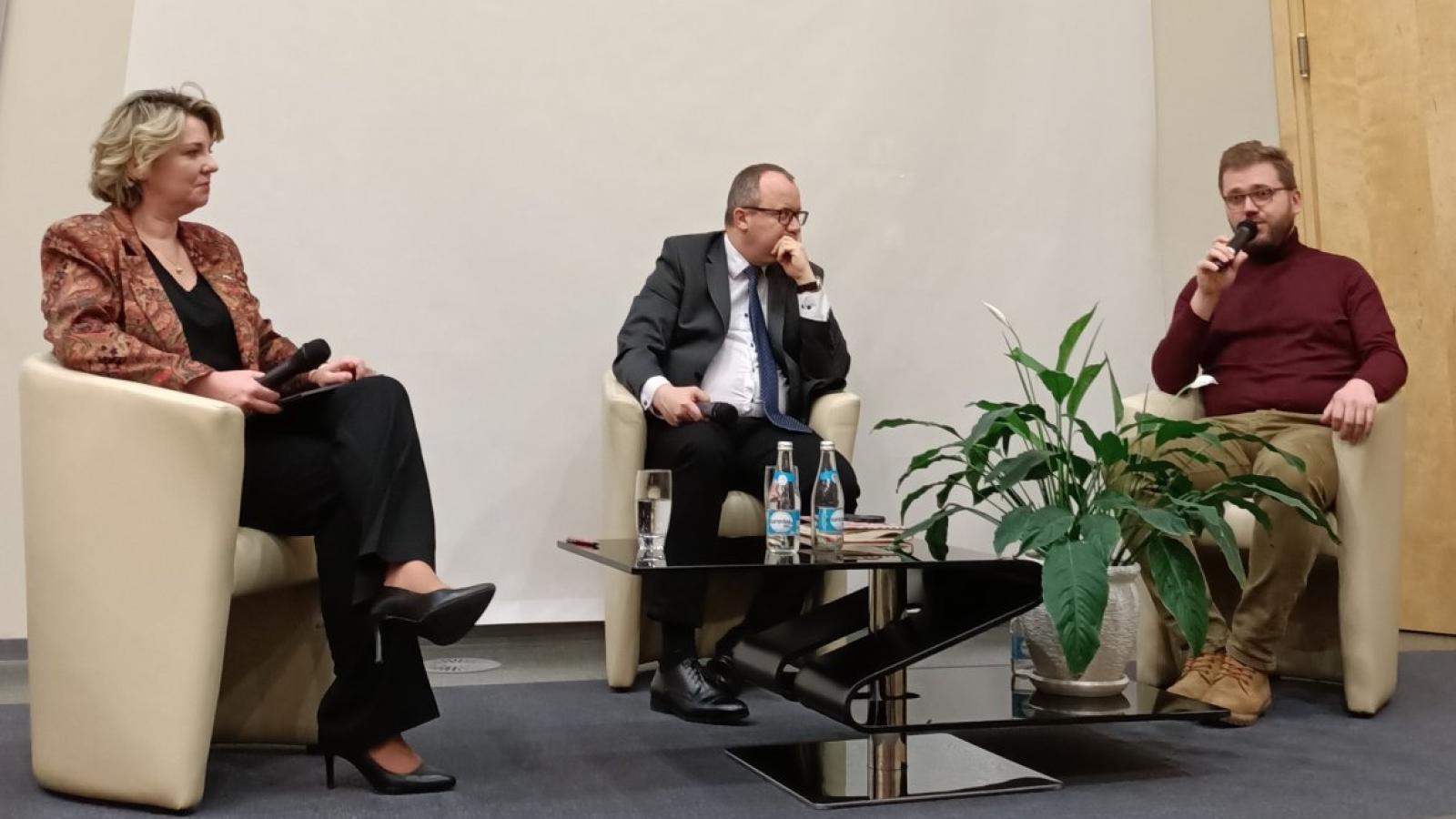 Spotkanie z Adamem Bodnarem w IKE UAM, fot. Lidia Niedzielska