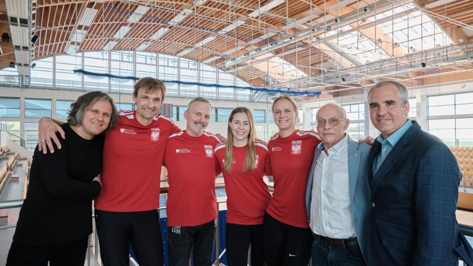 Prof. Adam Barabasz, Bartosz Hekiert, Paweł Kantorski, Julia Walczyk-Klimaszyk, Hanna Łyczbińska, prof. Zygmunt Vetulani, Andrzej Witkowski, fot. Władysław Gardasz