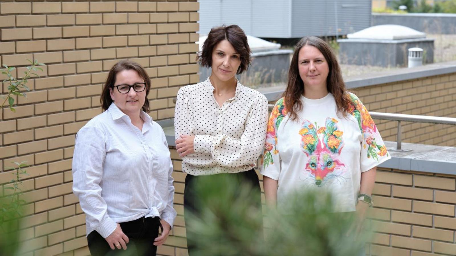 Katarzyna Jackowska, dr hab. Alicja Warowicka, prof. UAM Jagna Chmielowska-Bąk, realizoatorki projektu dofinansowanego z Programu GREENowacje, fot. Władysław Gardasz