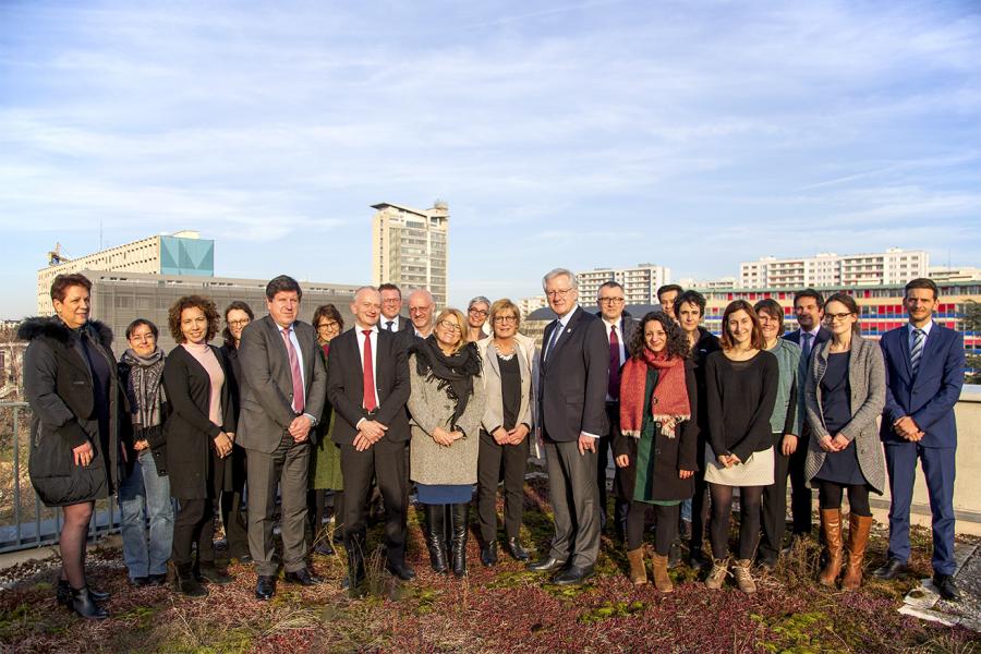 Przedstawiciele ośmiu uniwersytetów federacji EPICUR podczas spotkania grupy roboczej w Strasbourgu w styczniu 2019 r. Fot. SchröderUniversité