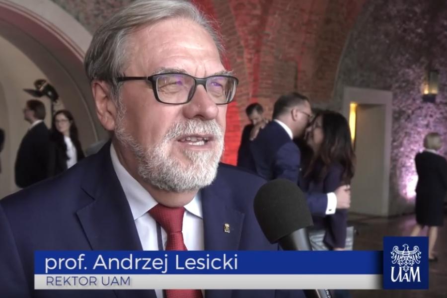 Rektor Andrzej Lesicki