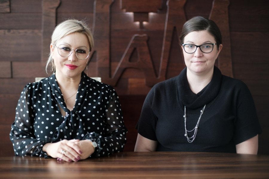 Prof. Agnieszka Cybal-Michalska i dr Bożena Kanclerz