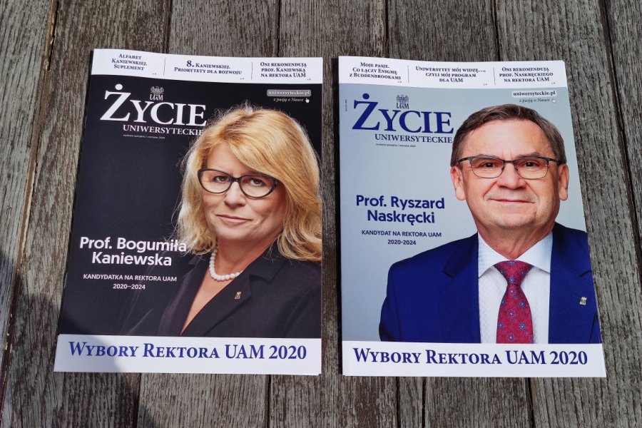 Kandydaci na rektora UAM fot. Adrian Wykrota