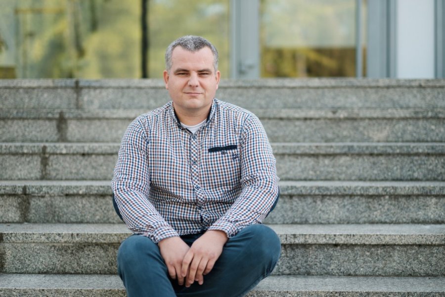 Dr Piotr Lupa jest zaangażowany w akcję mapowania klimatu i w projekt TeRRIFICA, fot. Adrian Wykrota