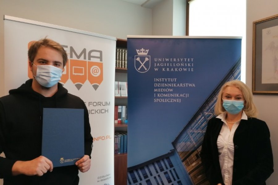 Dr Paweł Łokić i prof. UJ dr hab. Maria Nowina-Konopka