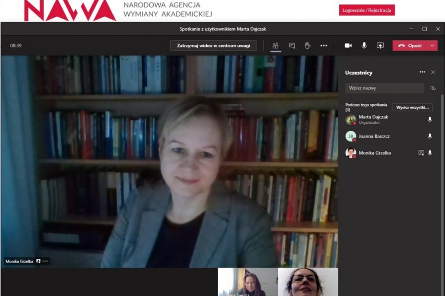 Screenshot z rozmowy