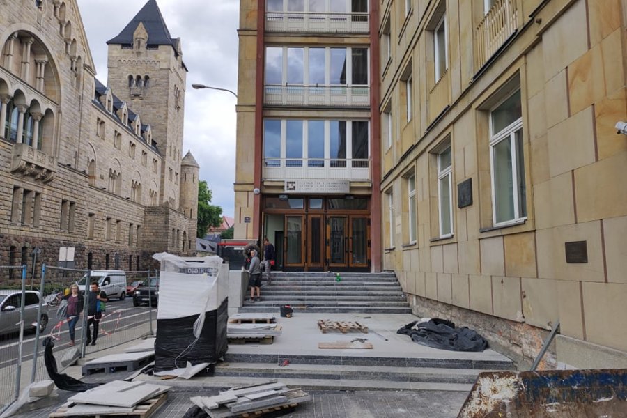 Remonty w Collegium Martineum, fot. Adrian Wykrota