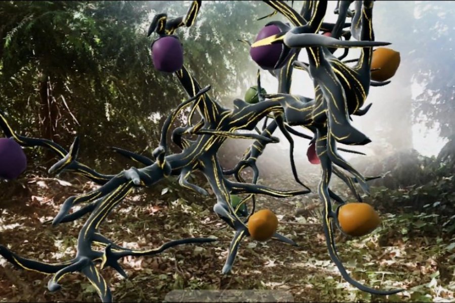 Capture the Future(s), interfejs wystawy, aplikacja AR, 2021