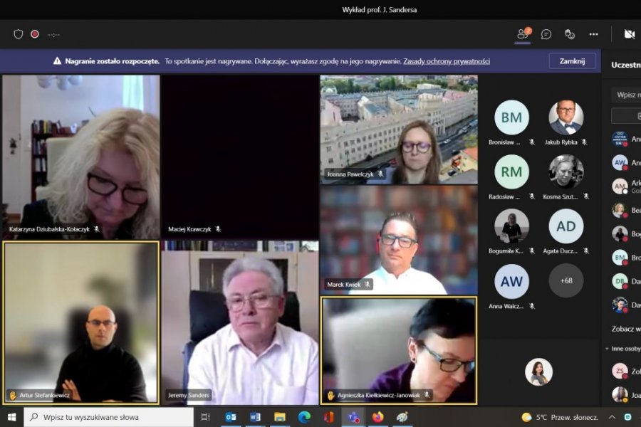 Screenshot z wykładu
