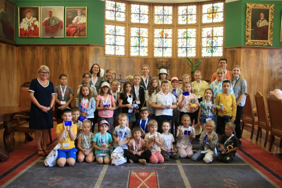 Z wizytą u rektorki UAM prof. Bogumiły Kaniewskiej Fot. Przemysław Stanula