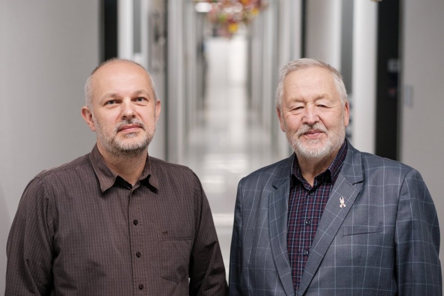 Prof. Adam Pomieciński i prof. Ryszard Vorbirich