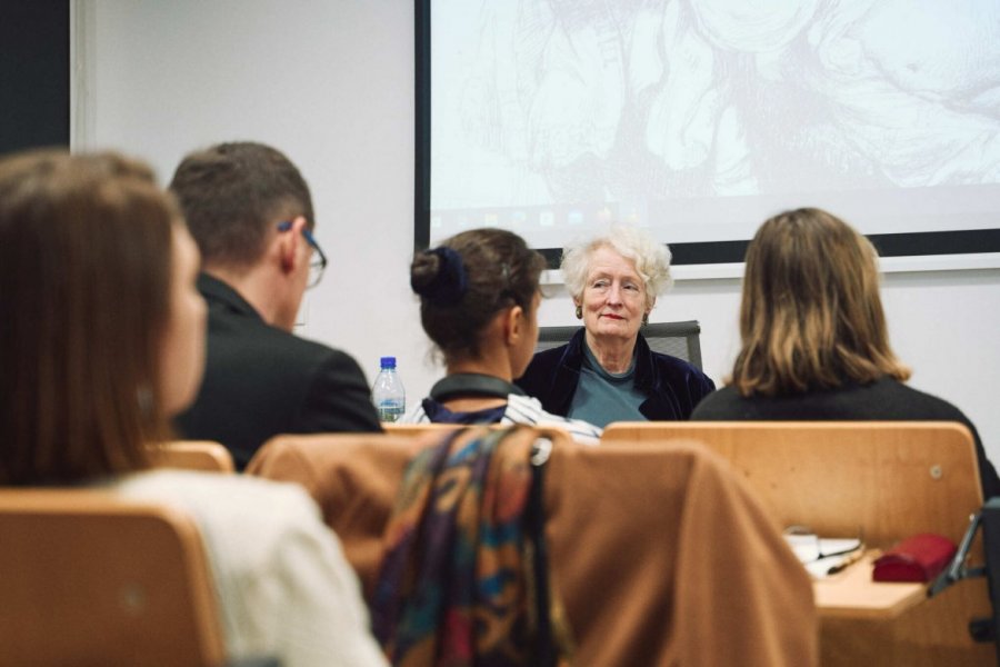 Wykłady prof. Mieke Bal     Fot. Marcin Sokalski