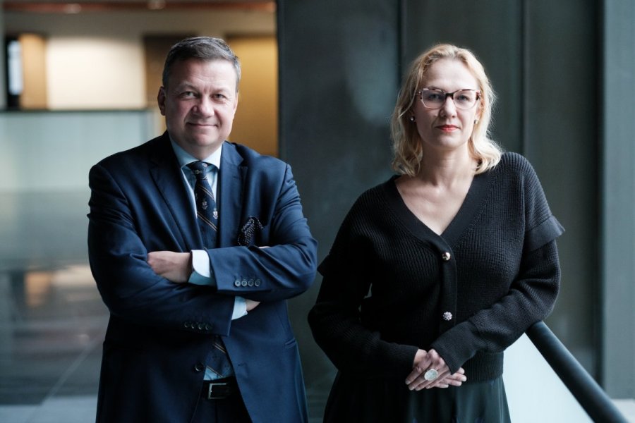 Prof. UAM Wojciech Szafrański, dr Alicja Jagielska-Burduk Fot. Adrian Wykrota